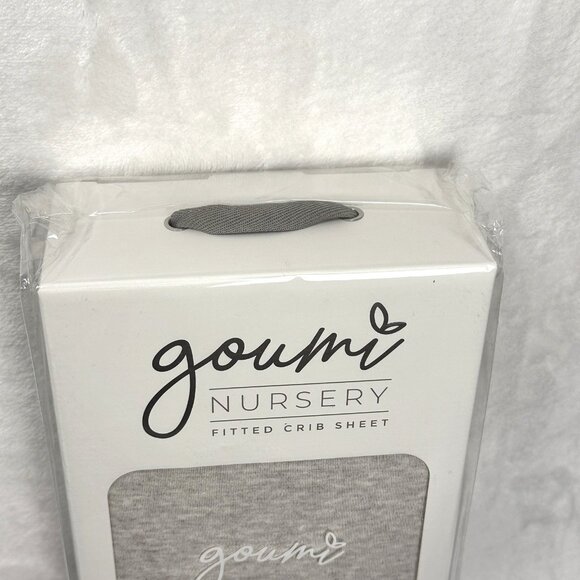 Goumi Nursery Fitted Crib Sheet Beige Bamboo Organic Cotton Standard Size NWT - Picture 6 of 8